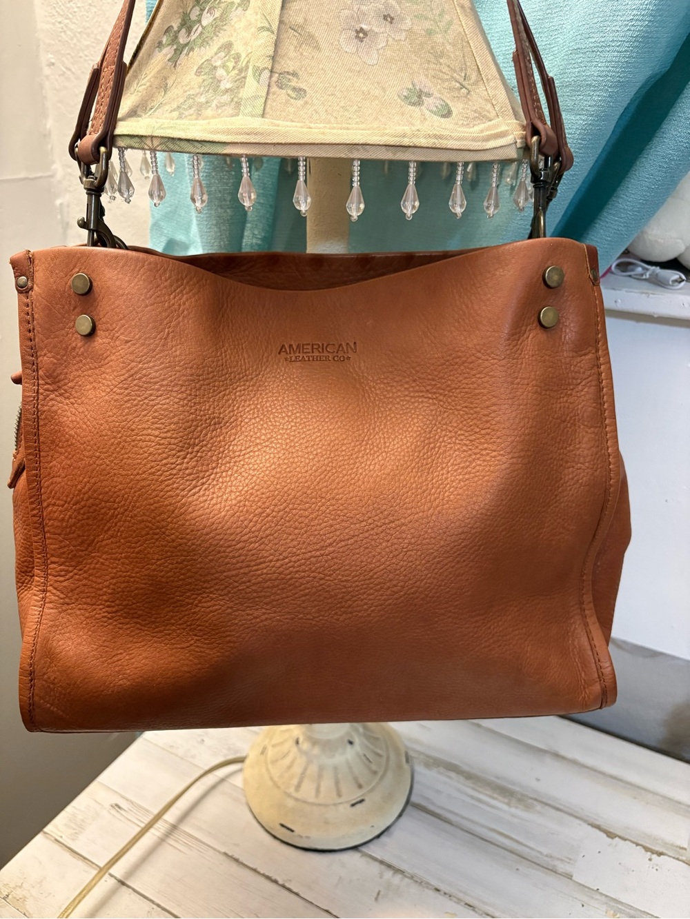 American Leather Co. Lenox Satchel Pristine Tan